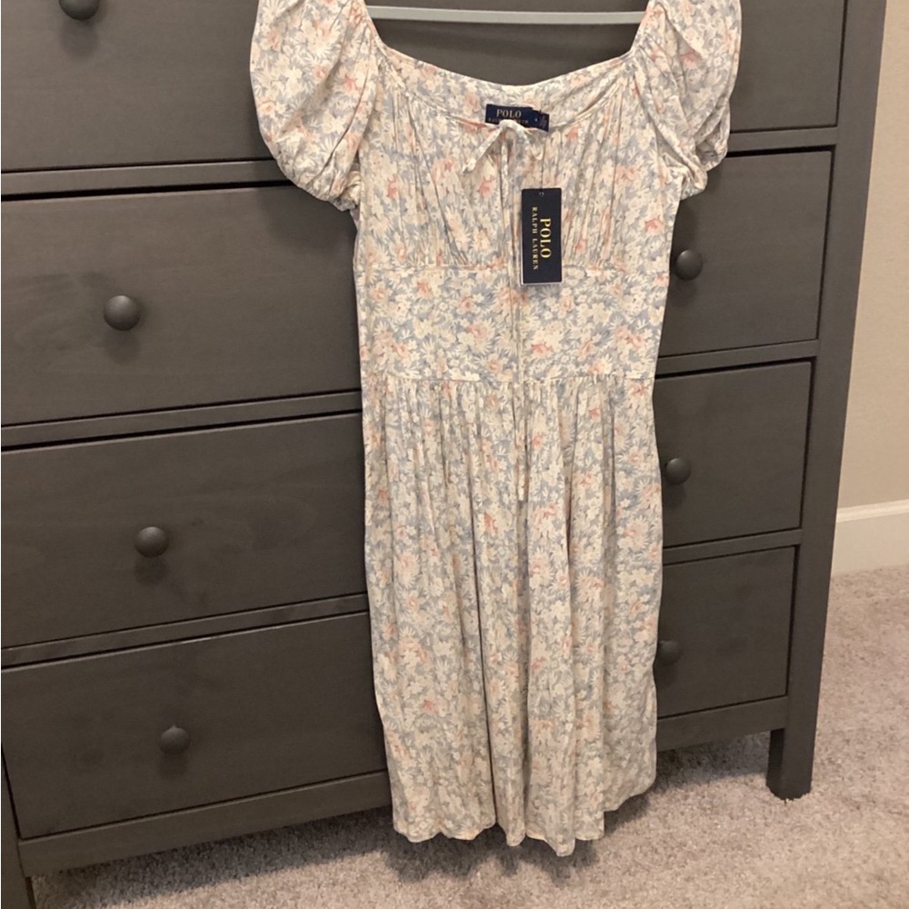 Ralph Lauren Light Blue Floral DressSize4